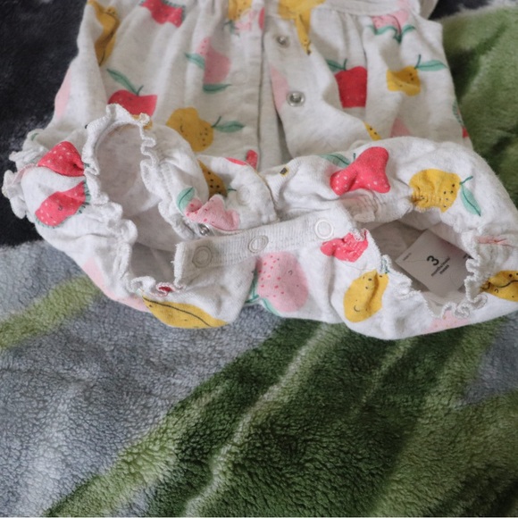 3M Baby Girl Fruit Romper Grey - Picture 4 of 4